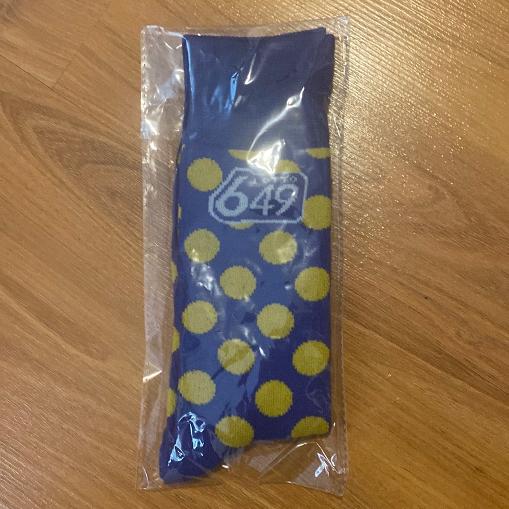 Lotto 649 Polka Dot Crew Socks